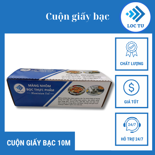 Lộc Tự - Đơn vị cung cấp Khay giấy bạc thực phẩm cao cấp, Bọc màng nhôm chất lượng và đảm bảo vệ sinh an toàn thực phẩm