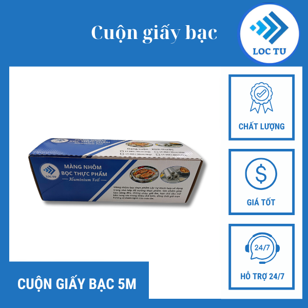 Lộc Tự - Đơn vị cung cấp Khay giấy bạc thực phẩm cao cấp, Bọc màng nhôm chất lượng và đảm bảo vệ sinh an toàn thực phẩm