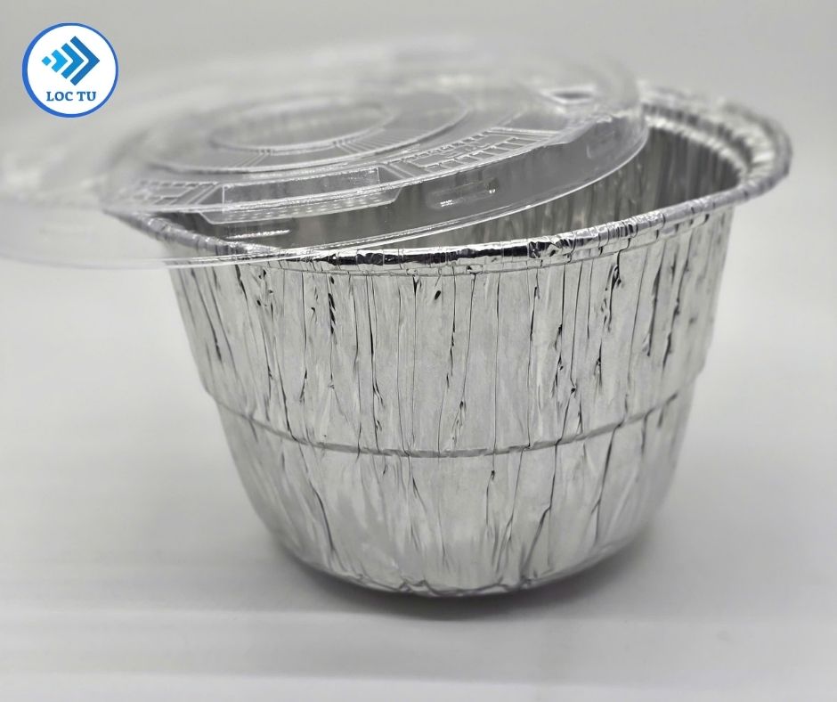 Khay giấy bạc tròn nướng thực phẩm
