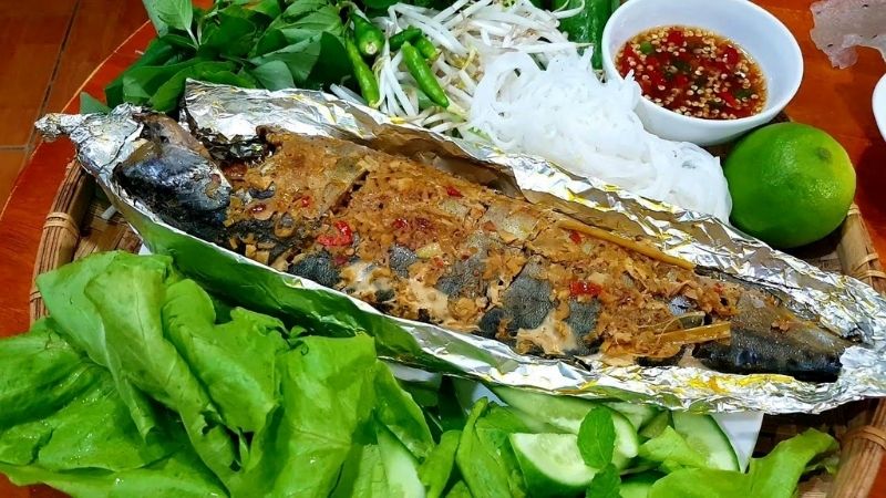 Nướng Cá Ba Sa Giấy Bạc