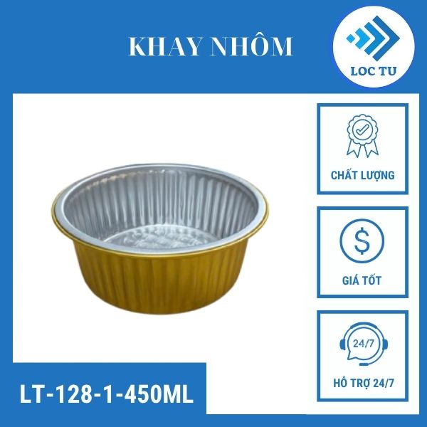 Khay nhôm cao cấp LT-128/1-450ML của Lộc Tự