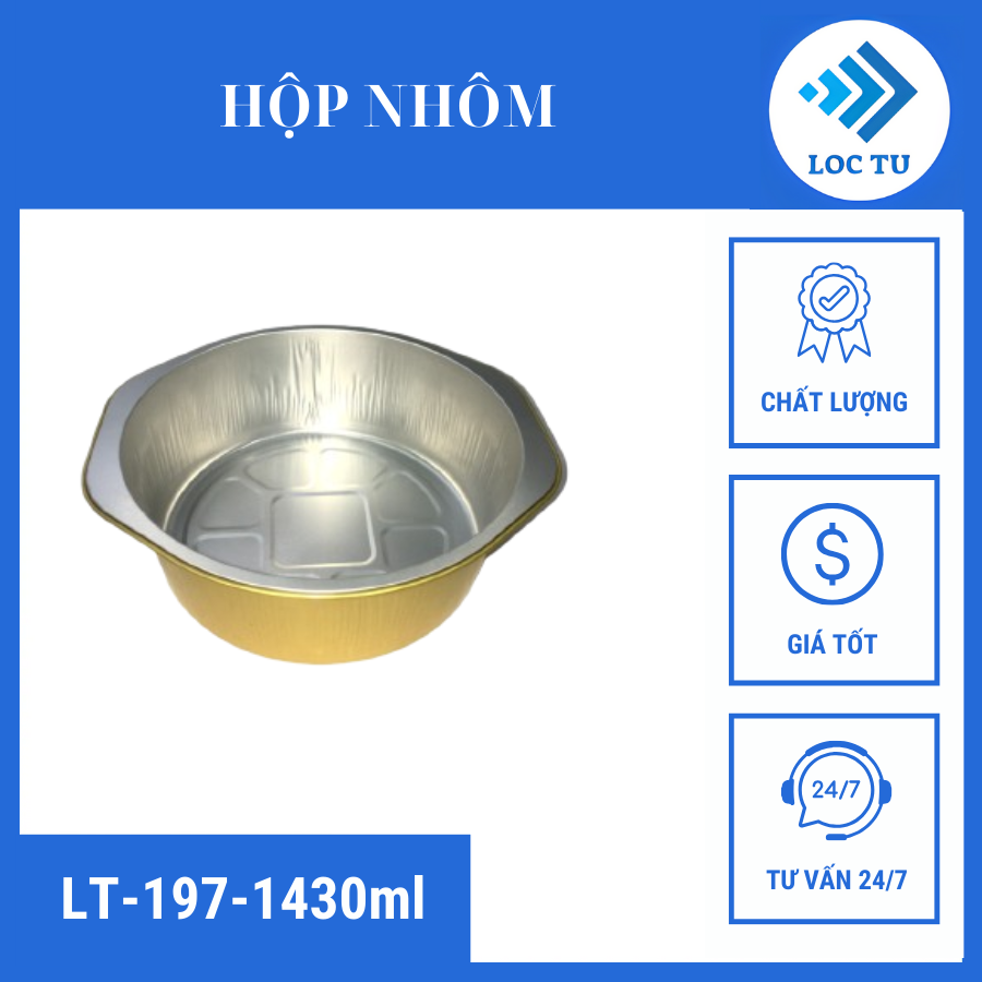 Khay nhôm cao cấp LT-197-1430ML của Lộc Tự