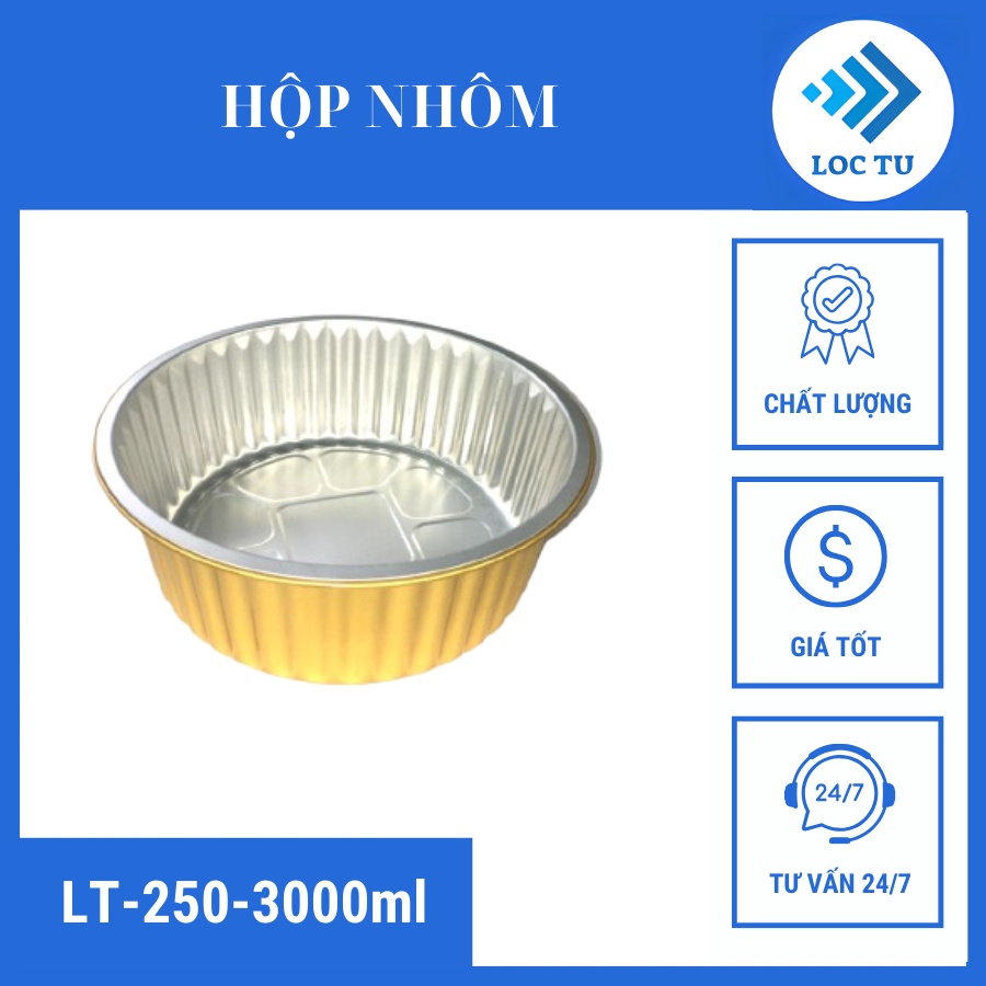 Khay nhôm cao cấp LT-250-3000ML của Lộc Tự