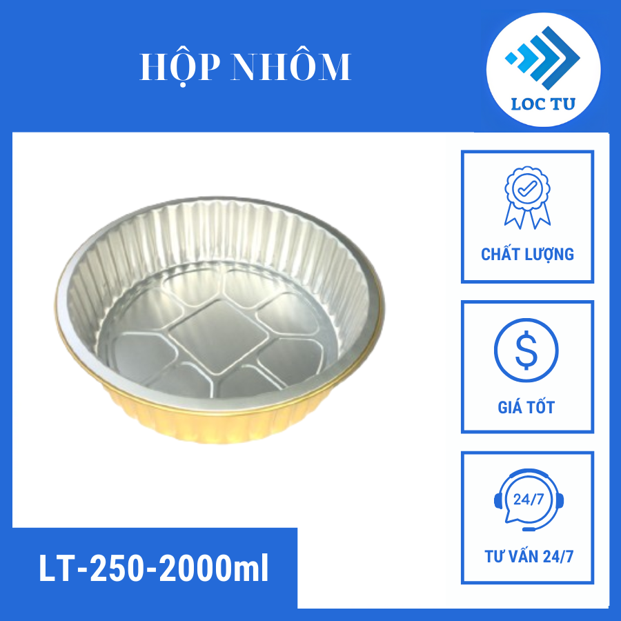 Khay nhôm cao cấp LT-250-2000ML của Lộc Tự