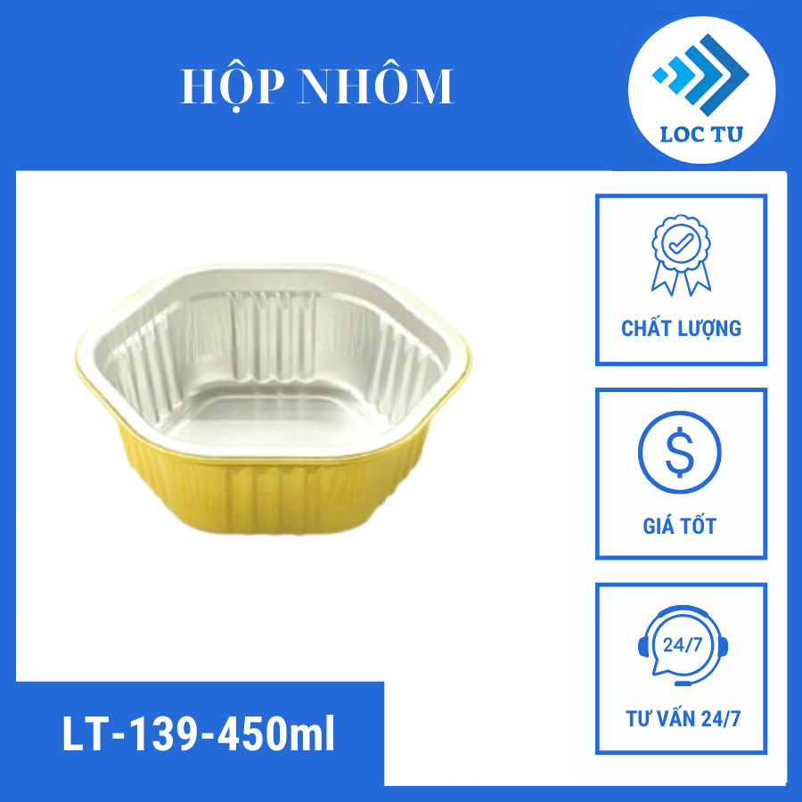 Khay nhôm cao cấp LT-139-450ML của Lộc Tự