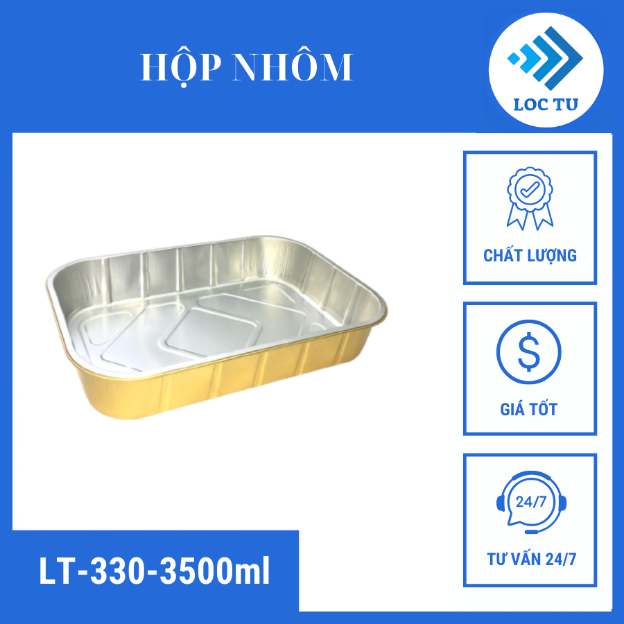 Khay nhôm cao cấp LT-330-3500ML của Lộc Tự