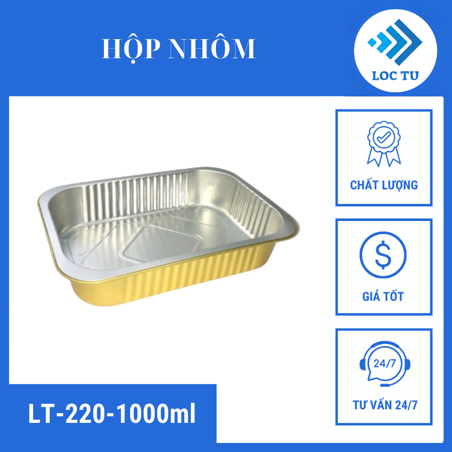 Khay nhôm cao cấp LT-220-1000ML của Lộc Tự