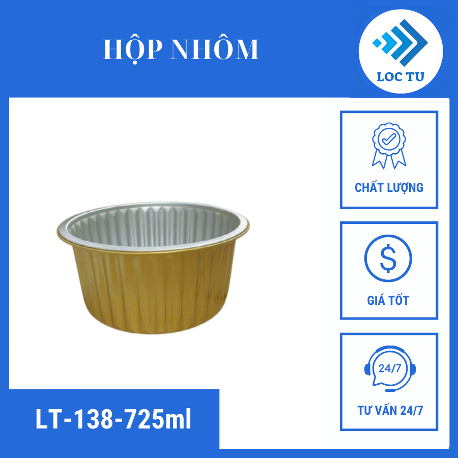 Khay nhôm cao cấp LT-138-725ML của Lộc Tự