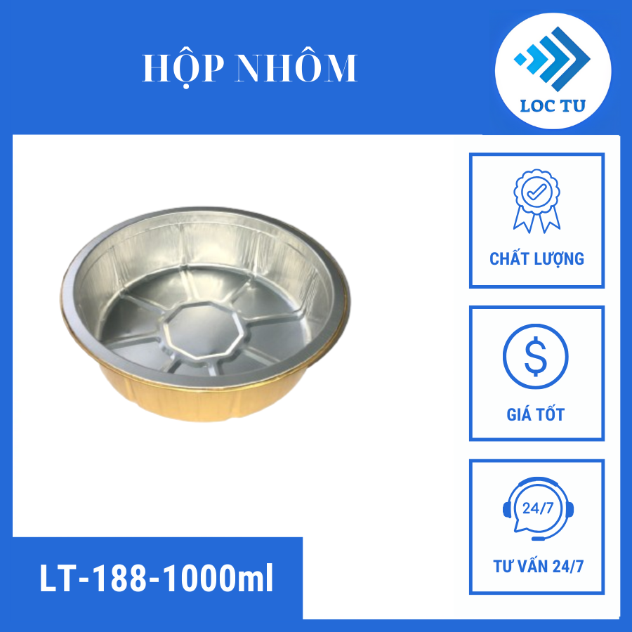Khay nhôm cao cấp LT-188-1000ML của Lộc Tự