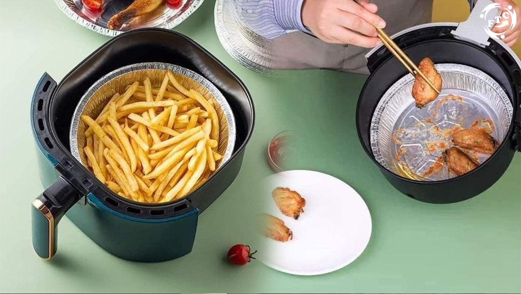 Có nên dùng giấy bạc trong nồi chiên không dầu